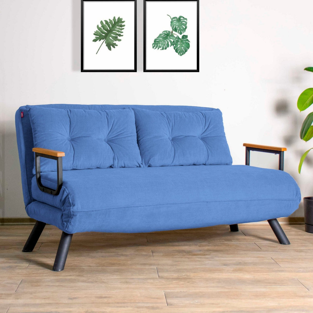 2-Sitzer-Schlafsofa Sando Blue