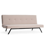 Schlafsofa Zoly 3-Sitzer aus cremefarbenem Stoff – 180 cm – ohne Armlehnen – Zoly