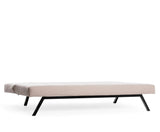 Schlafsofa Zoly 3-Sitzer aus cremefarbenem Stoff – 180 cm – ohne Armlehnen – Zoly