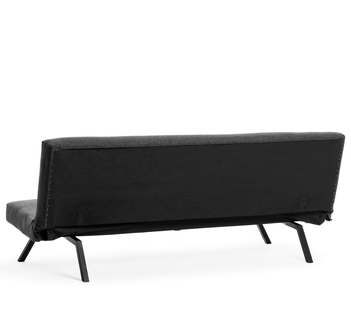 3-Sitzer Schlafsofa Zoly Anthrazit Stoff - 180 cm - Ohne Armlehnen - Gepolstert 
