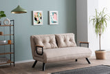 2-Sitzer-Schlafsofa Sando Creme