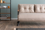 2-Sitzer-Schlafsofa Sando Creme