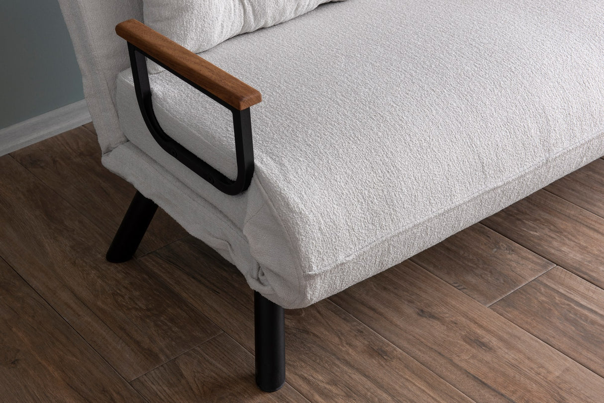 2-Sitzer-Schlafsofa Sando Creme