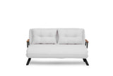 2-Sitzer-Schlafsofa Sando Creme