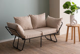 2-Sitzer-Schlafsofa Viper Creme