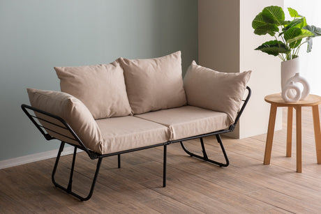 2-Sitzer-Schlafsofa Viper Creme