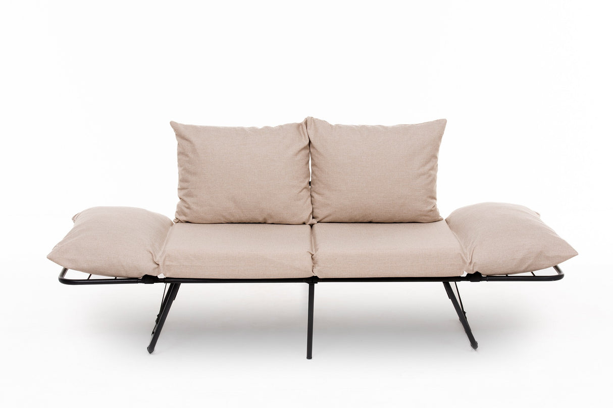 2-Sitzer-Schlafsofa Viper Creme