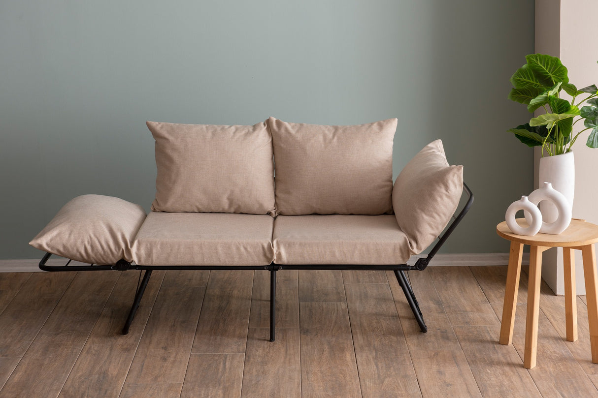 2-Sitzer-Schlafsofa Viper Creme