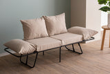 2-Sitzer-Schlafsofa Viper Creme