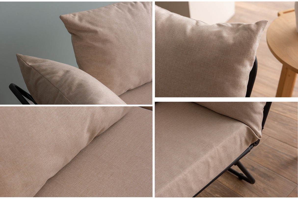 2-Sitzer-Schlafsofa Viper Creme