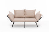 2-Sitzer-Schlafsofa Viper Creme