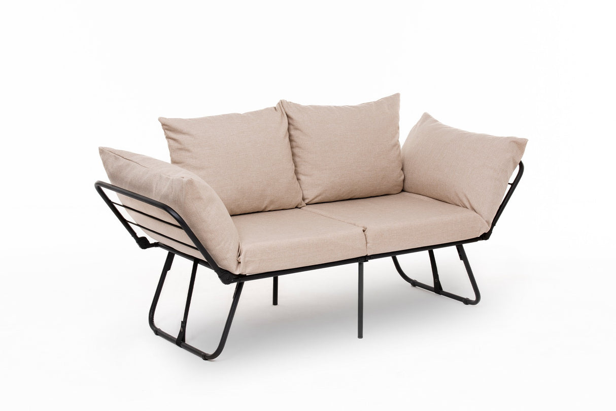 2-Sitzer-Schlafsofa Viper Creme