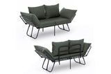 2-Sitzer-Schlafsofa Viper Green