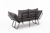 2-Sitzer-Schlafsofa Viper Grey