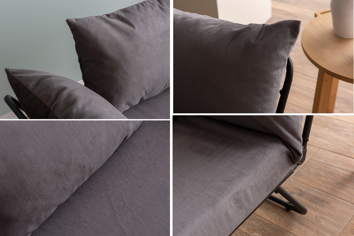 2-Sitzer-Schlafsofa Viper Grey