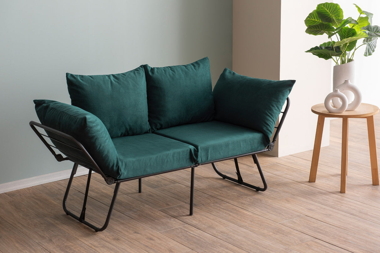 2-Sitzer-Schlafsofa Viper Petrol Green