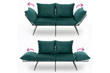 2-Sitzer-Schlafsofa Viper Petrol Green