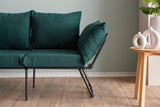 2-Sitzer-Schlafsofa Viper Petrol Green