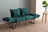 2-Sitzer-Schlafsofa Viper Petrol Green