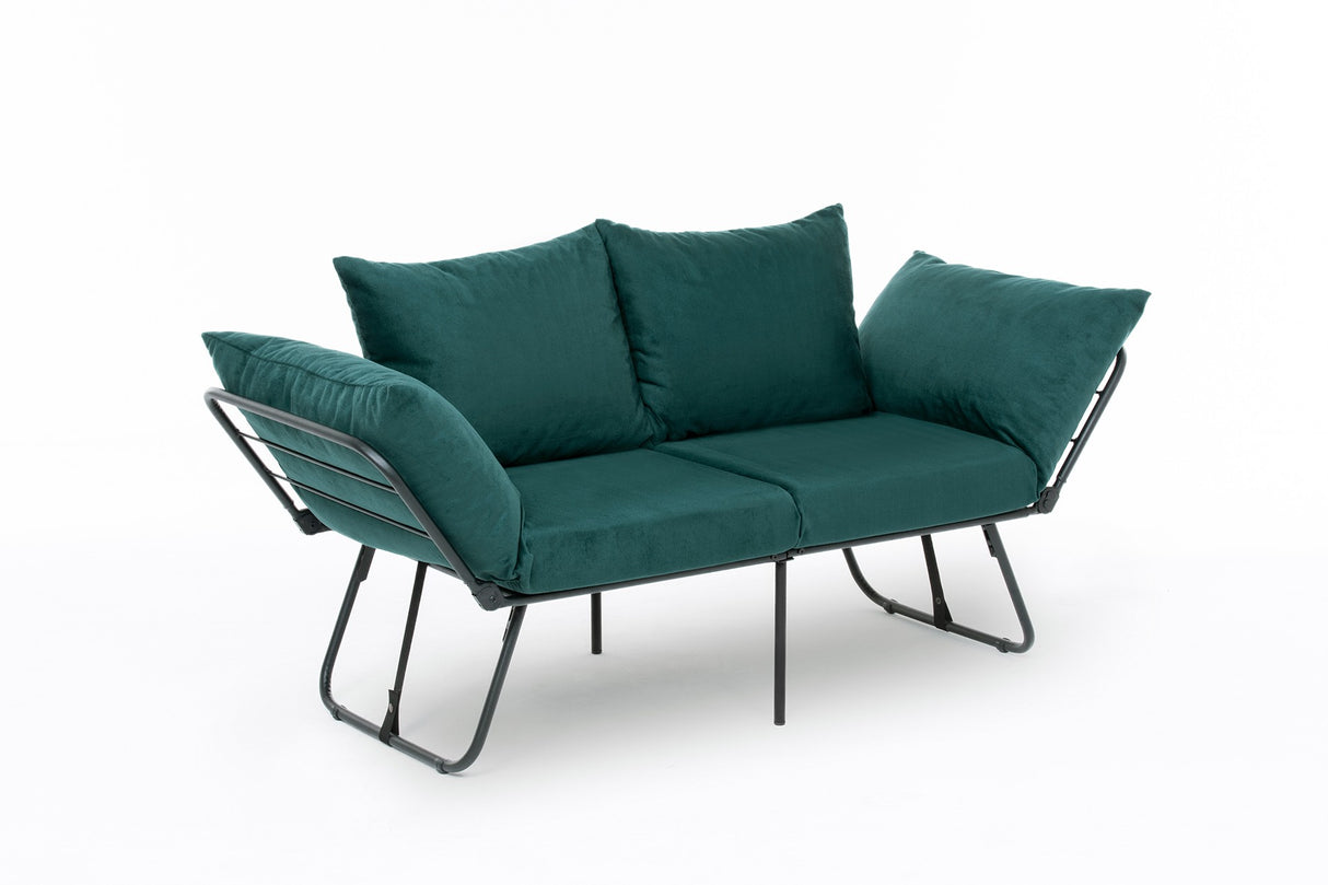 2-Sitzer-Schlafsofa Viper Petrol Green