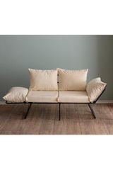 2-Sitzer-Schlafsofa Viper Light Cream