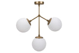 Hanglamp 3-lichts Wit Glas Polaris