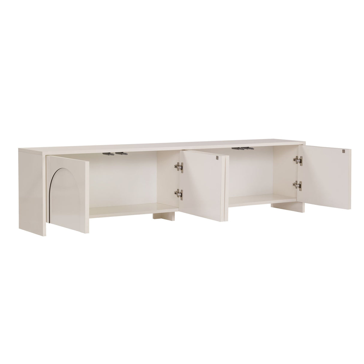 Aurelia TV-Schrank creme 180 cm Melaminbeschichtetes Holz