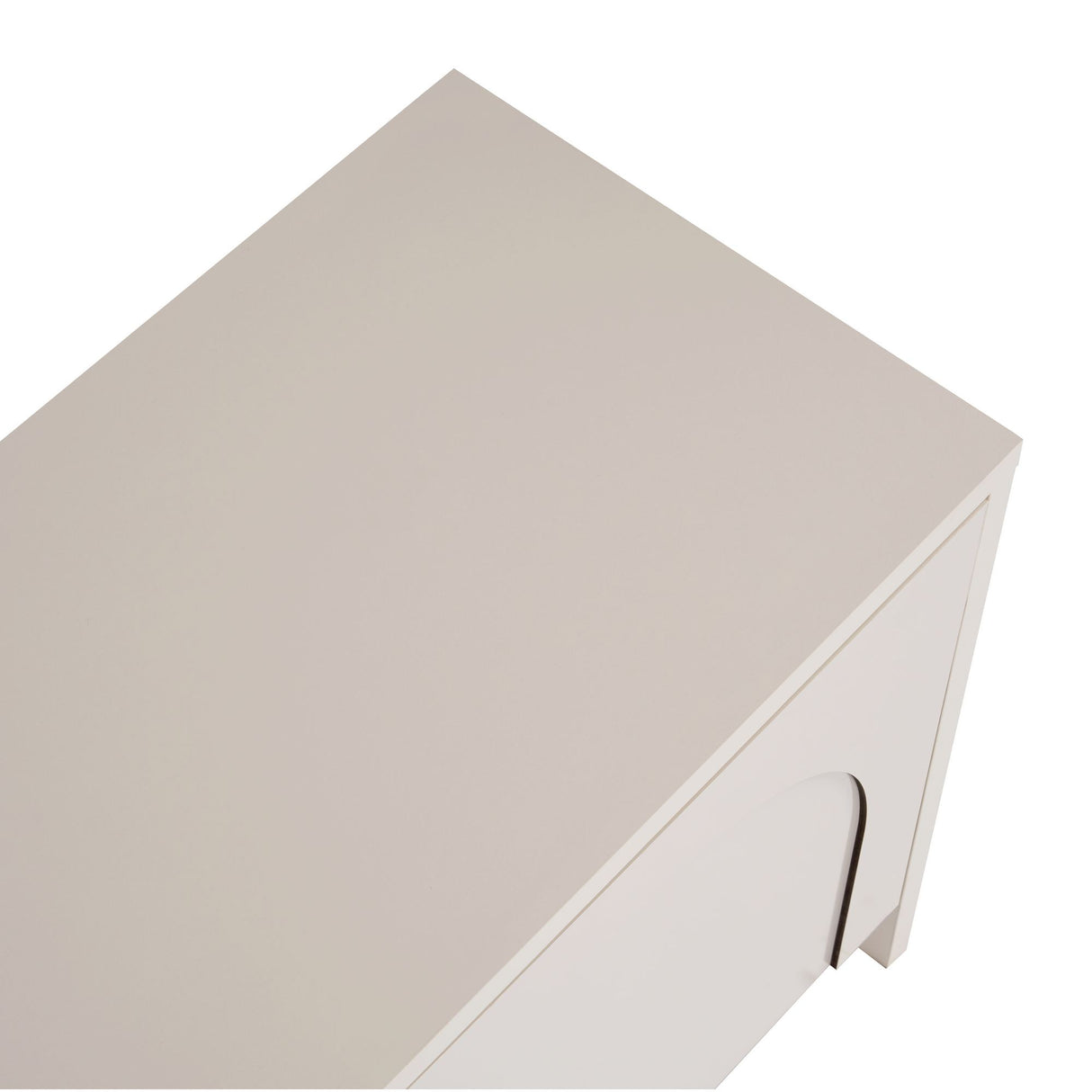 Aurelia TV-Schrank creme 180 cm Melaminbeschichtetes Holz