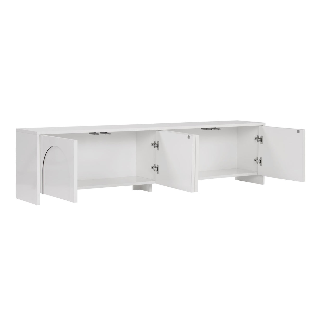 Aurelia TV-Schrank weiß 180 cm Melaminbeschichtetes Holz
