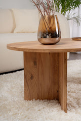 Ovaler Couchtisch Atlantische Kiefer Optik Sabla - 119x60 