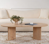 Ovaler Couchtisch Sapphire Eichenholzoptik Sabla - 119x60 