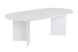 Ovaler Couchtisch Sapphire Weiß Sabla - 119x60 