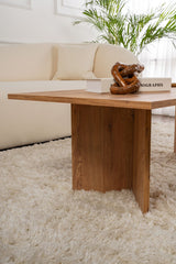 Rechteckiger Couchtisch Siban Atlantische Kiefernholzoptik - 119x60 cm 