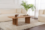 Rechteckiger Couchtisch Siban Atlantische Kiefernholzoptik - 119x60 cm 
