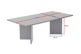 Rechteckiger Couchtisch Siban Atlantische Kiefernholzoptik - 119x60 cm 