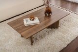 Rechteckiger Couchtisch Siban Walnussholzoptik - 119x60 cm 