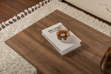 Rechteckiger Couchtisch Siban Walnussholzoptik - 119x60 cm 