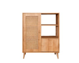 Wandschrank Hazeran Multi Oak Buchenholz 40x110x cm