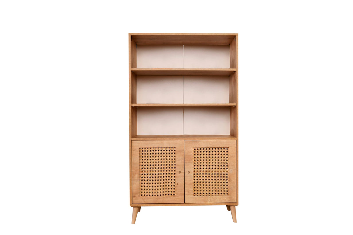 Bücherregal Hazeran Oak Buchenholz 40x90x cm