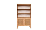 Bücherregal Hazeran Oak Buchenholz 40x90x cm