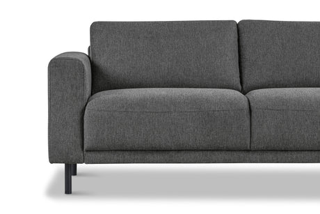 Moderne 2,5-zits Bank Antraciet Stof Aniko 183x90x78 cm