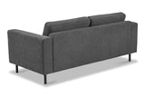 Moderne 2,5-zits Bank Antraciet Stof Aniko 183x90x78 cm