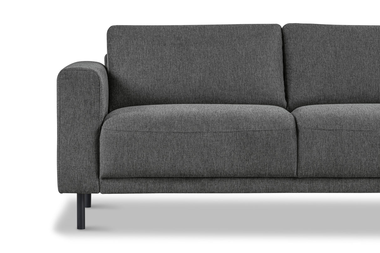 Moderne 3-zits Bank Antraciet Stof Aniko 213x90x78 cm
