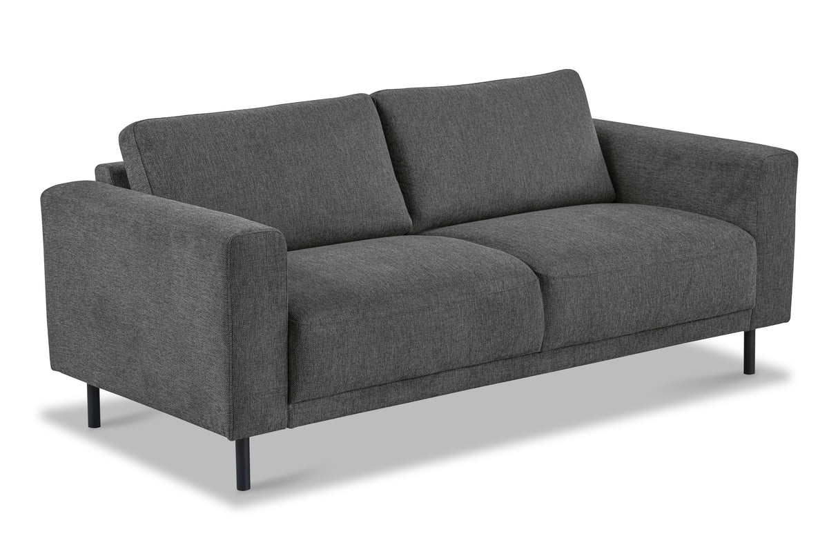 Moderne 3-zits Bank Antraciet Stof Aniko 213x90x78 cm