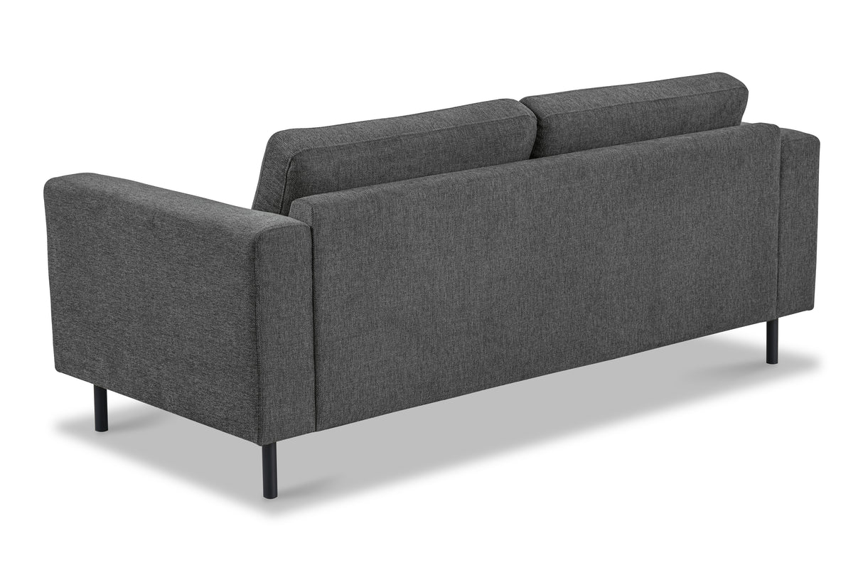 Moderne 3-zits Bank Antraciet Stof Aniko 213x90x78 cm