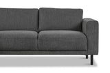 Moderne 3-zits Hoekbank Links Antraciet Stof Aniko met Lounger 240x197x78 cm