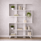 Bücherregal Rain Weiß Melamin 120x162x20 cm