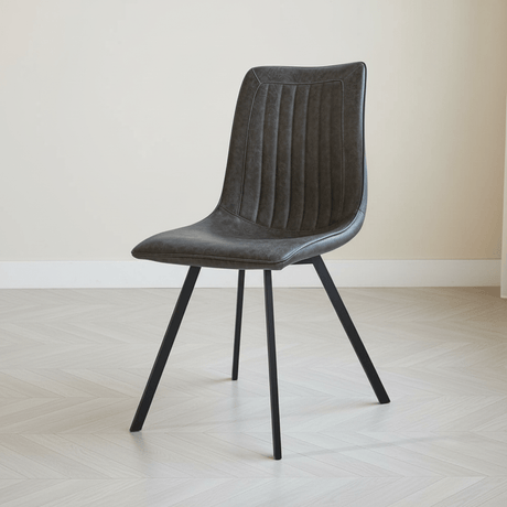 Eetkamerstoel Jimmy PU-kunstleer antraciet