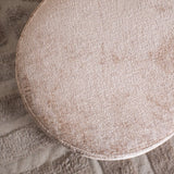 Hockers-Hocker zand chenille stof - 40x40x35 cm - Mara-Dimehouse