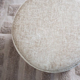 Hockers-Hocker beige chenille stof - 40x40x35 cm - Mara-Dimehouse